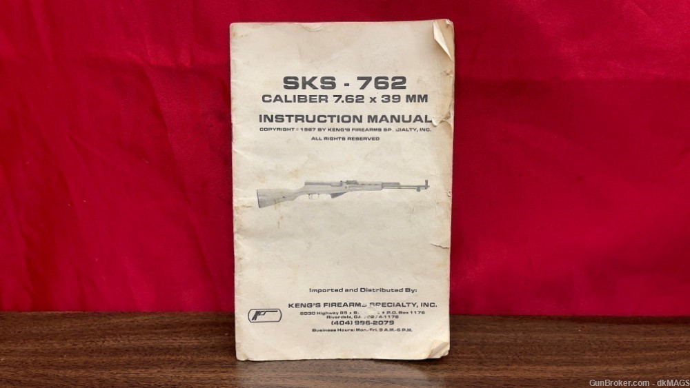 Keng's Firearms Specialty Inc. SKS 7.62x39 Instruction Operation Manual-img-0