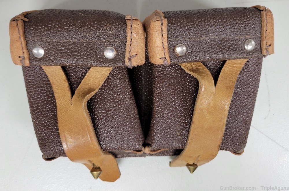 Russian Mosin Nagant 91.30 leather pebble grain pouch-img-0
