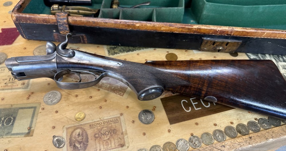 J. D. Dougall 10 Bore Lockfast Black Powder Shotgun With Extras RARE! 1880-img-5
