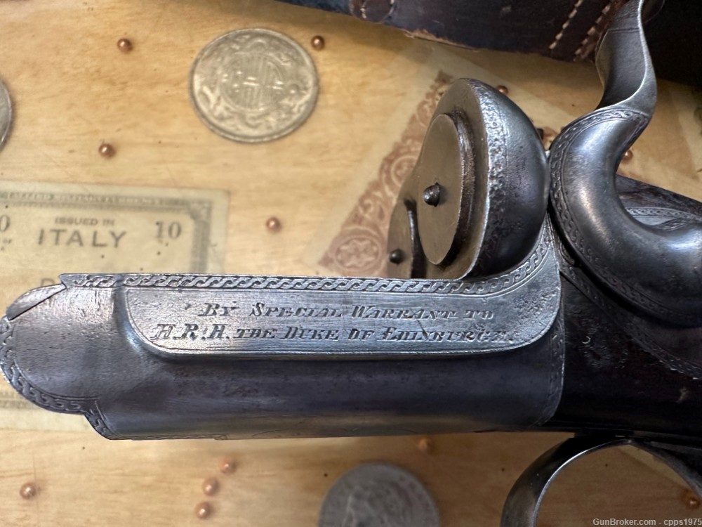 J. D. Dougall 10 Bore Lockfast Black Powder Shotgun With Extras RARE! 1880-img-7