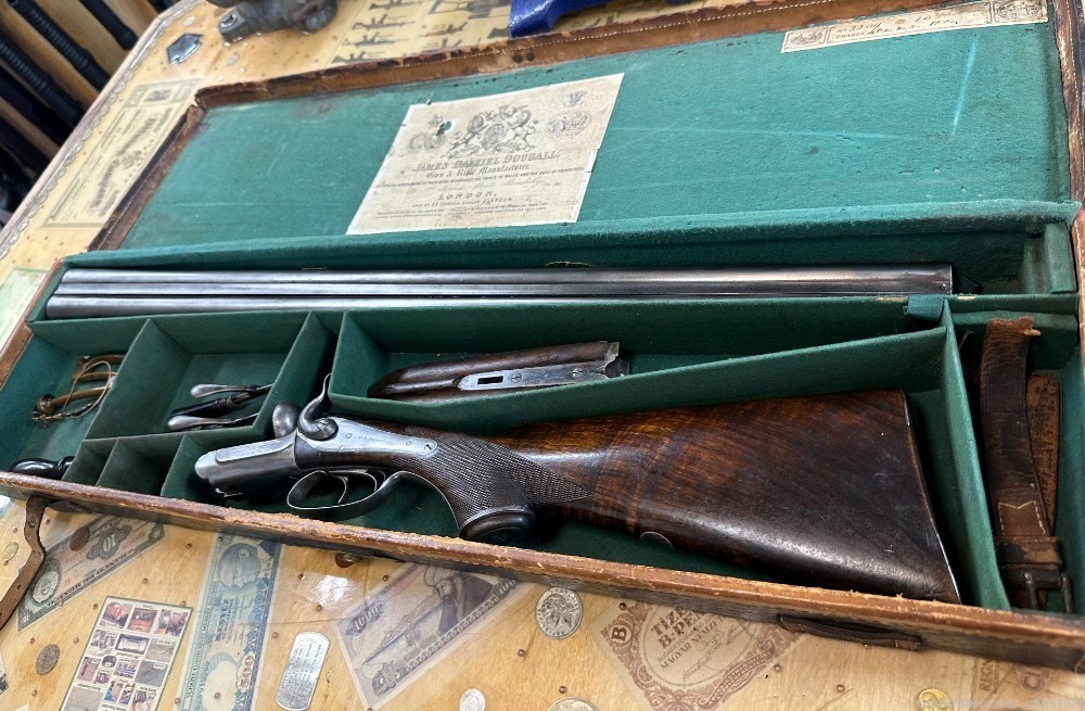 J. D. Dougall 10 Bore Lockfast Black Powder Shotgun With Extras RARE! 1880-img-4