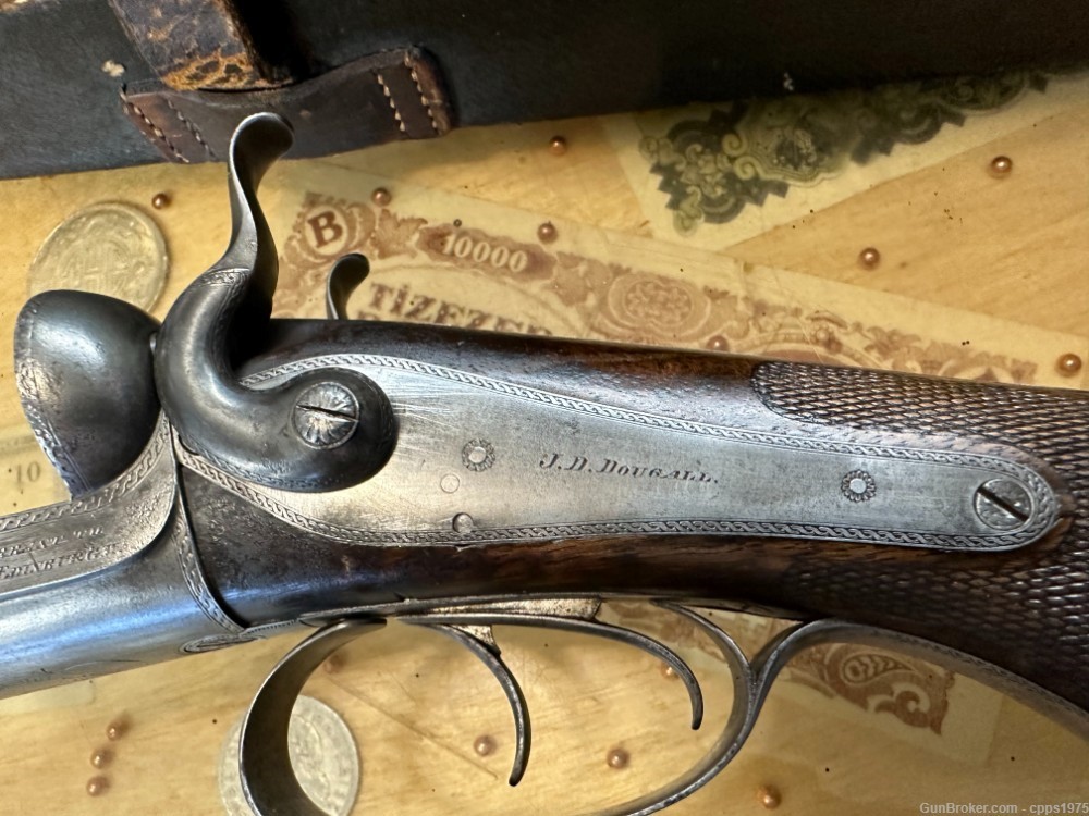 J. D. Dougall 10 Bore Lockfast Black Powder Shotgun With Extras RARE! 1880-img-6