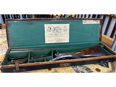 J. D. Dougall 10 Bore Lockfast Black Powder Shotgun With Extras RARE! 1880