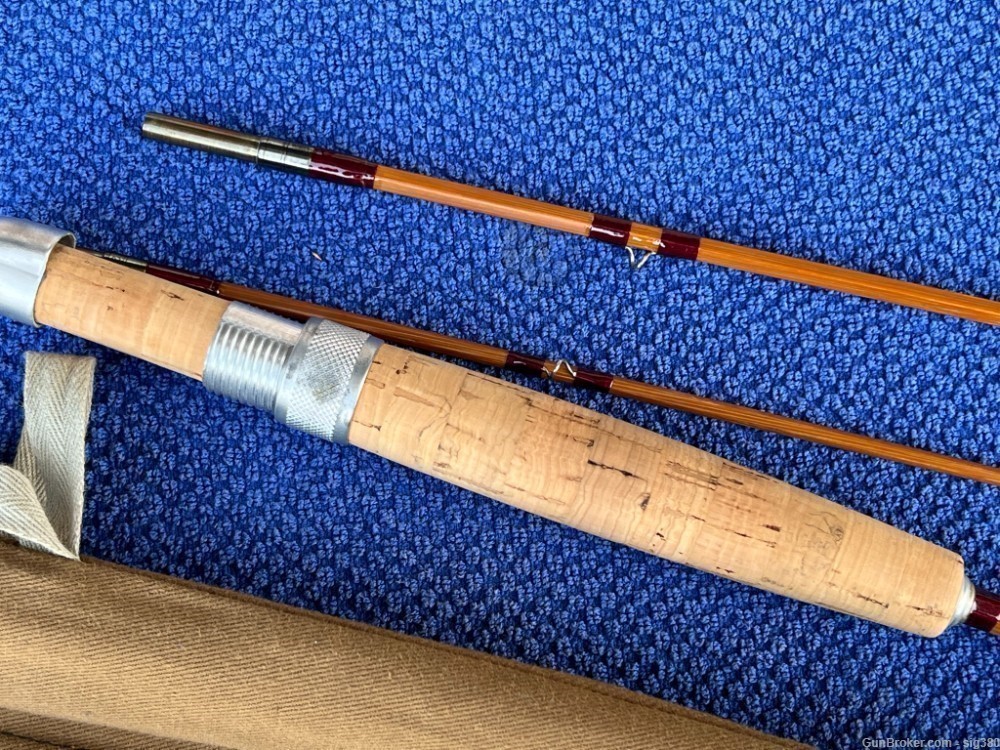 FARLOW THE VAGABOND 3 PIECE BAMBOO CANE ROD 6 1/2 ft DESIGNED BY LEE WULFF-img-5