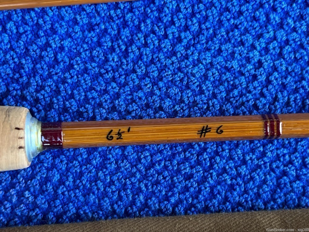 FARLOW THE VAGABOND 3 PIECE BAMBOO CANE ROD 6 1/2 ft DESIGNED BY LEE WULFF-img-6