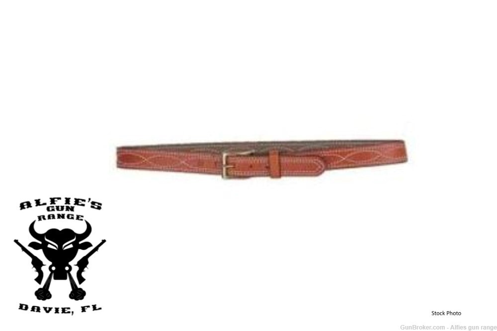 Desantis Style B26 1 1/4in. Fancy Stitched Lined Leather Belt-img-0