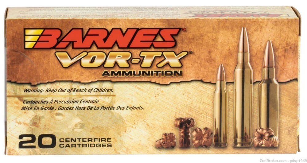 Barnes Bullets 22008 VOR-TX 22-250 Rem 50 gr 3830 fps Barnes TSX Flat Base -img-0