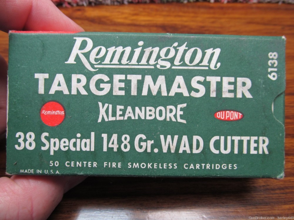 Vtg. 1946-60 Remington Targetmaster 38 Spl 148g WC -Full Box -Free Shipping-img-1