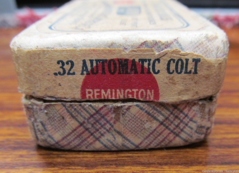 Vtg. Remington-UMC Union Metallic .32 Auto Colt -Box -33 rds- Free Shipping-img-3