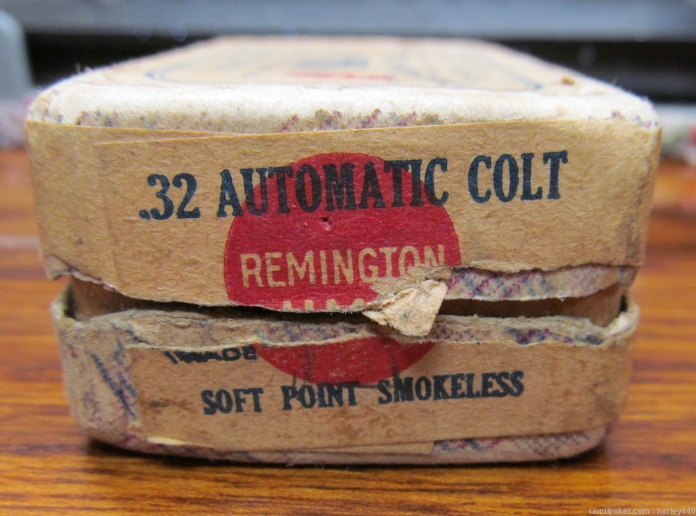 Vtg. Remington-UMC Union Metallic .32 Auto Colt -Box -33 rds- Free Shipping-img-5