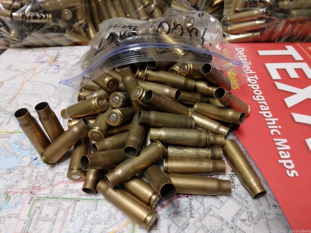 100 Primed 7.62x39mm brass AK cases-img-0