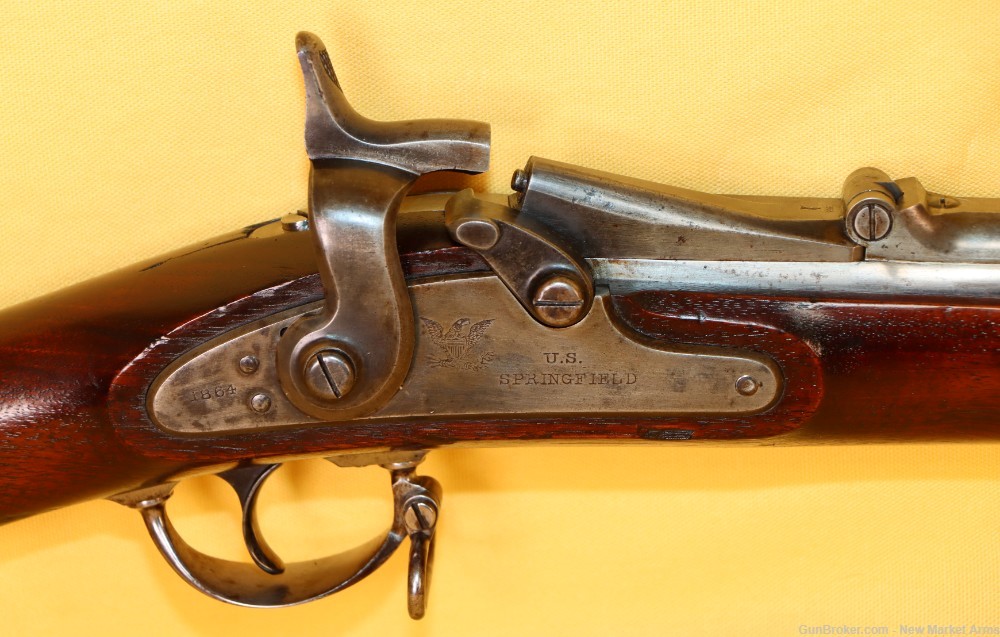 Rare & Fine Springfield Model 1866 2nd Allin Trapdoor Rifle .50-70-img-1