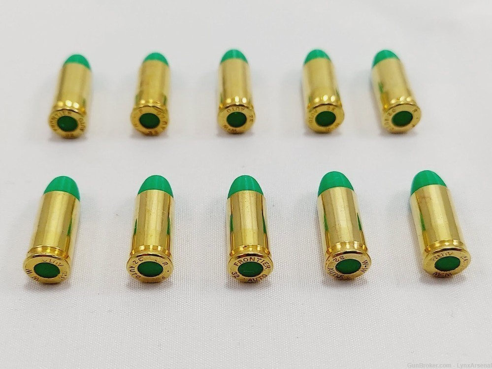 32 ACP Brass Snap caps / Dummy Training Rounds - Set of 10 - Green-img-3