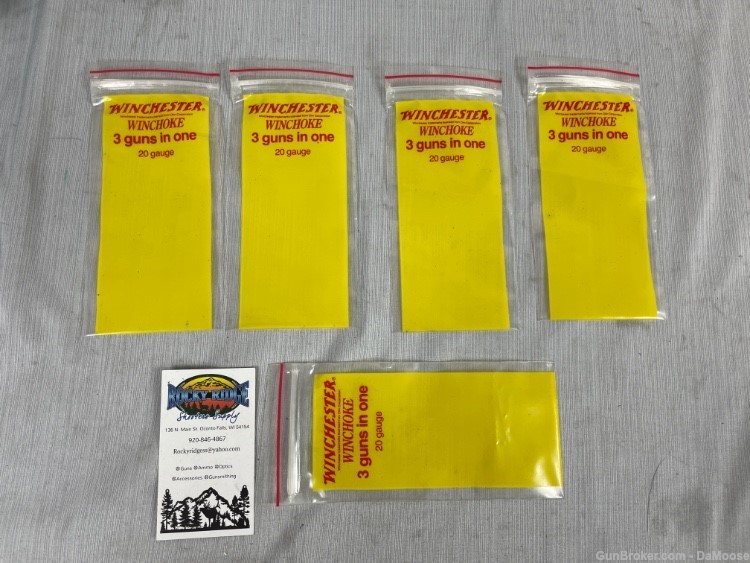 Vintage Collector Winchester Winchoke Parts Bags (Lot of 5) -img-0