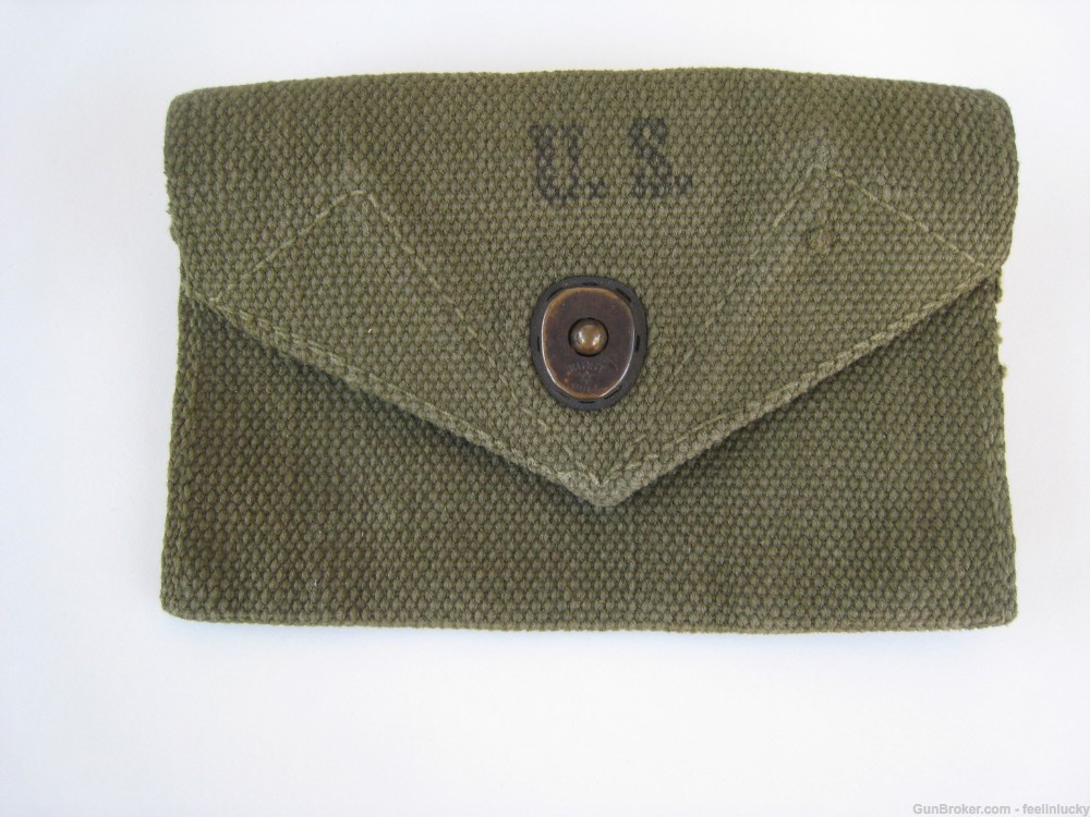 WW2 US GI issue Bandage Canvas Pouch-img-0