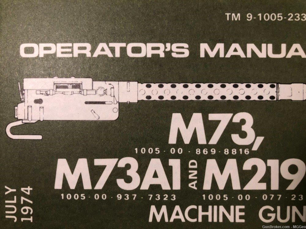 TM 9- 1005- 233- 10 M73, M73A1, and M219-img-0