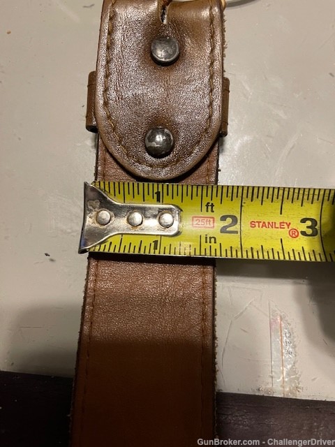 Wide Heavy Duty Vintage Leather Sling -img-1