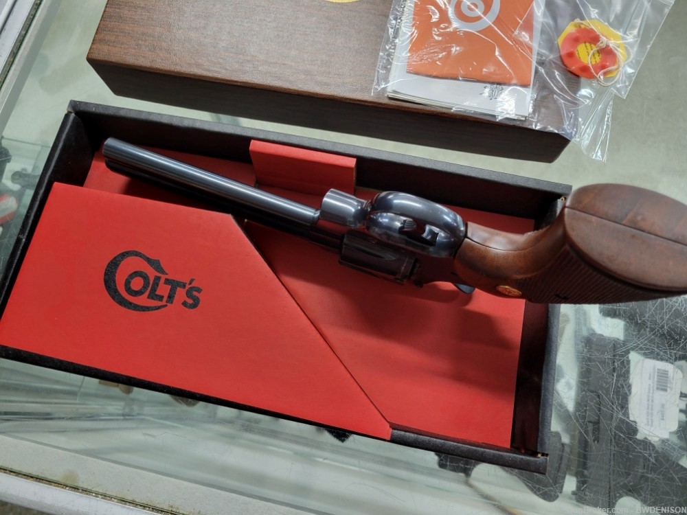 Rare Blued 6" Colt Python Made In 1968 With Box And Paperwork Nice Shape-img-5