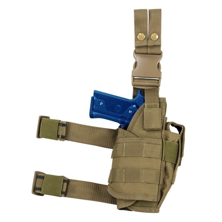 TAN Drop Leg Thigh Holster for Full Size Ruger American Security-9 Pistol-img-0