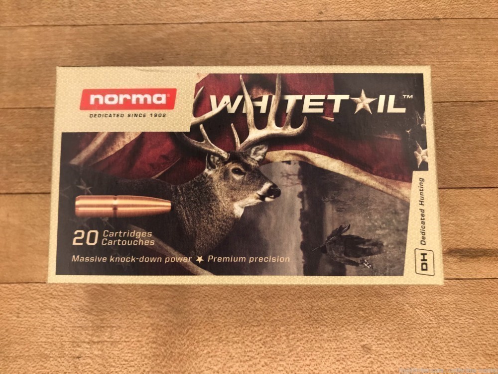 Norma 6.5 Creedmoor Whitetail Ammo 20 Rounds One Box Soft Point 140 GR-img-0