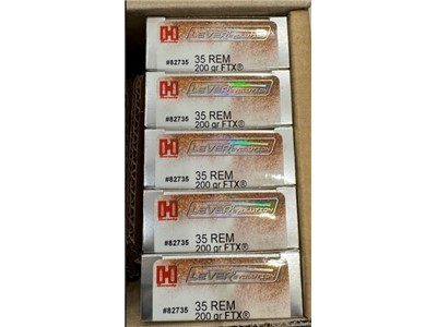 35 Remington Hornady 200gr FTX 100rds 5 Boxes CA OK ! #82735