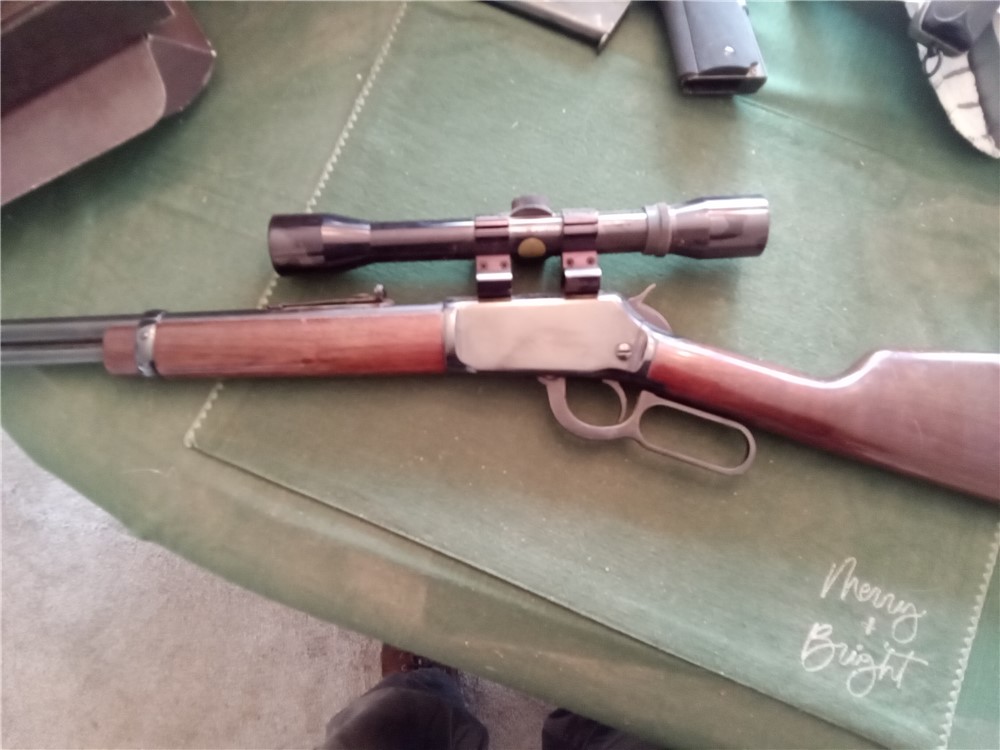 Winchester 22 WMR lever action rifle w/Bushnesll Sportview scope-img-0