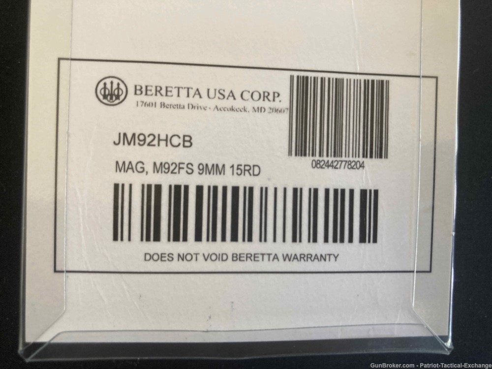 BNIB BERETTA M9/92FS 9mm 15rd Magazine (JM92HCB)-img-3