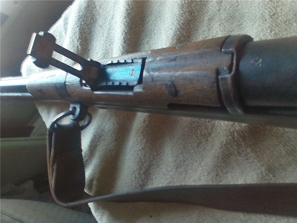 MLE 1892 BERTHIER  CARBINE-8mm LEBEL-MFG MAC 1920 W/LEATHER SLING-img-5