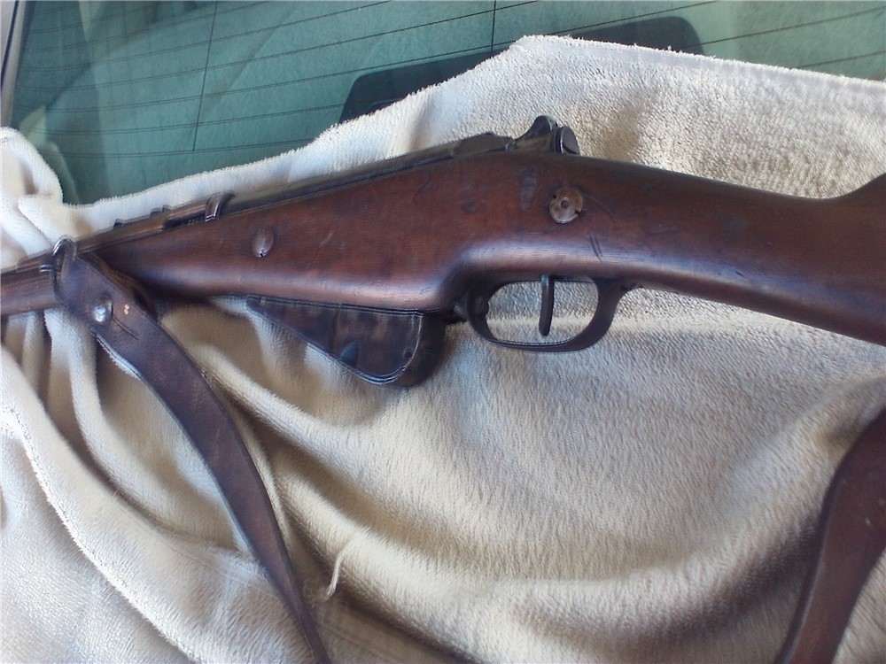 MLE 1892 BERTHIER  CARBINE-8mm LEBEL-MFG MAC 1920 W/LEATHER SLING-img-30