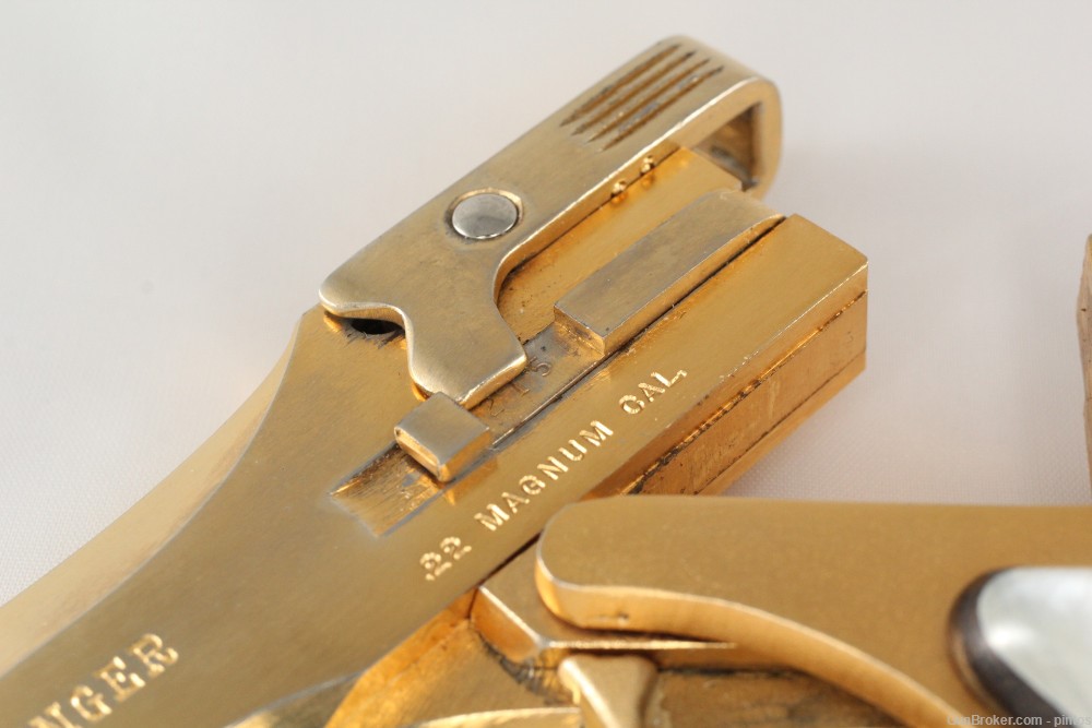 High Standard Derringer 22 Mag gold plated-img-14