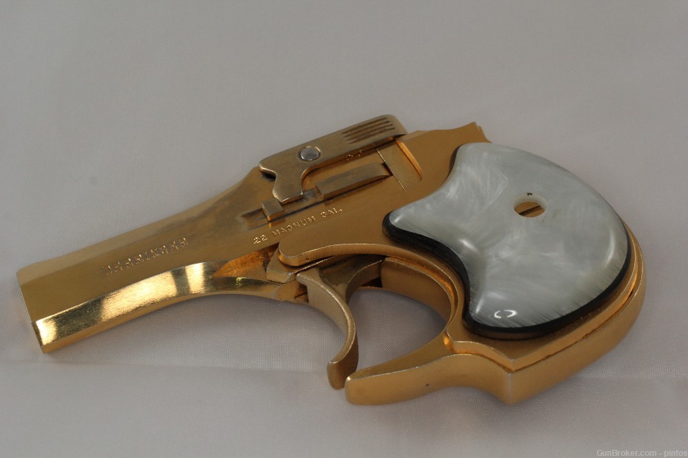 High Standard Derringer 22 Mag gold plated-img-1