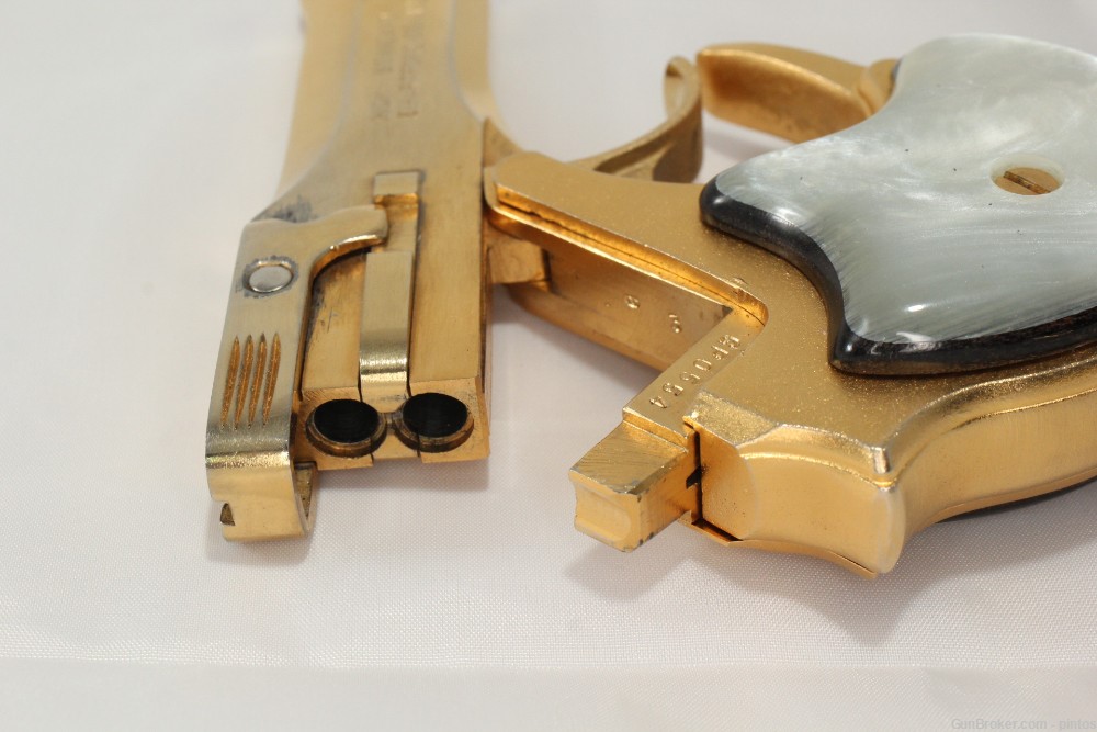 High Standard Derringer 22 Mag gold plated-img-11