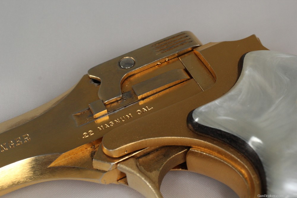 High Standard Derringer 22 Mag gold plated-img-3