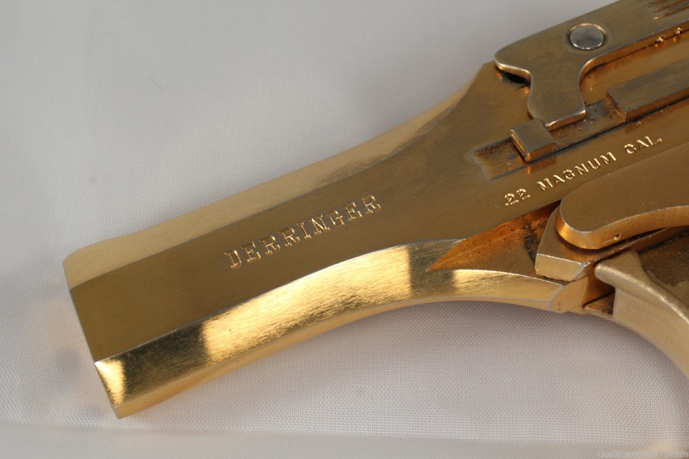 High Standard Derringer 22 Mag gold plated-img-2