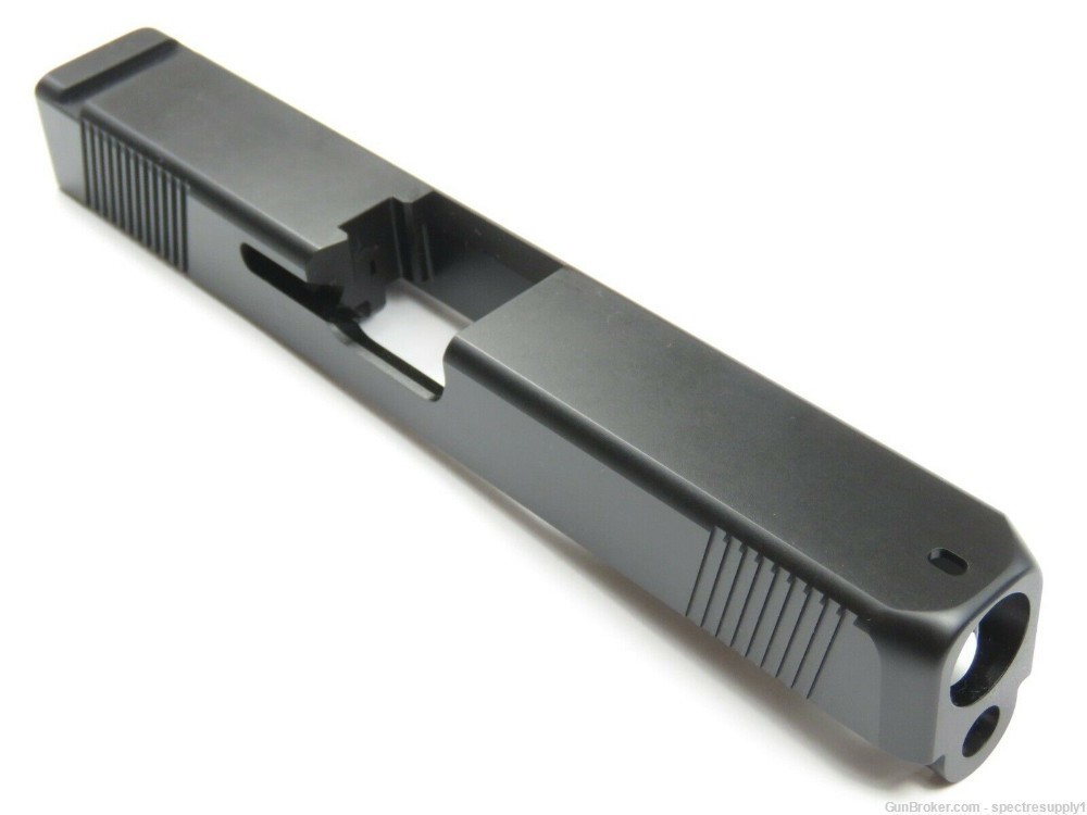 New 9mm Stainless Slide for Glock 17 Gen 1-3 Black Melonite Finish G17-img-0