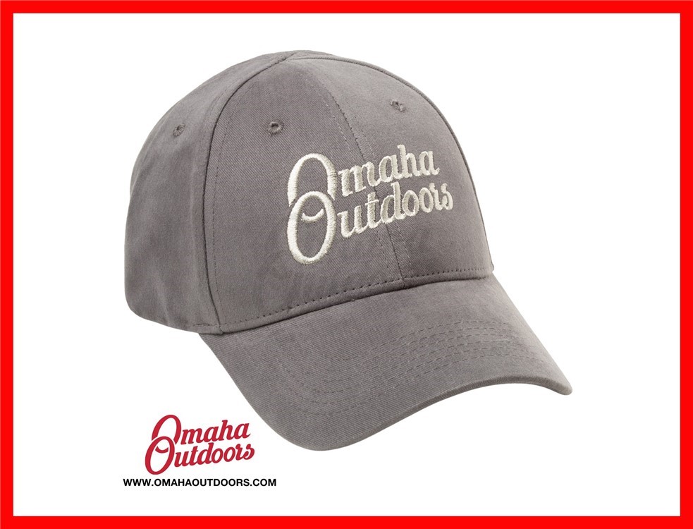 Omaha Outdoors Grey Logo Shooting Hat HATLOGOGRY-img-0