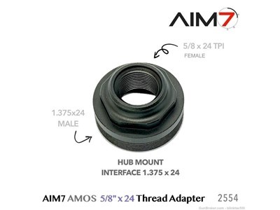 SILENCER suppressors Adapter HUB Direct Thread Mount 5/8x24 TPI