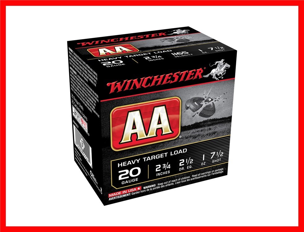 Winchester AA Heavy Target Load 20 Gauge 7.5 Shot AAH207-img-0