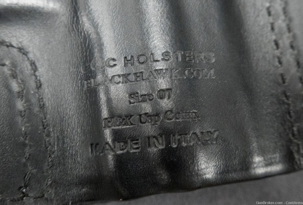 Blackhawk LH OWB 3-Slot Leather Pancake Holster for H&K P2000/USP-C-img-2