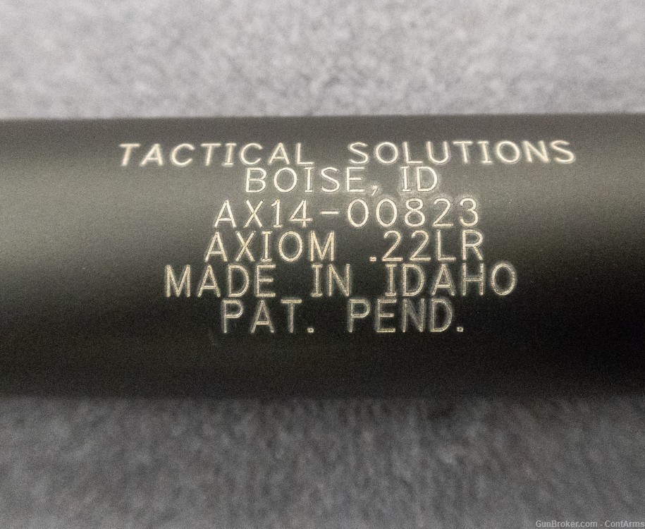 Tactical Solutions AXIOM .22 Matte Black Suppressor-img-1