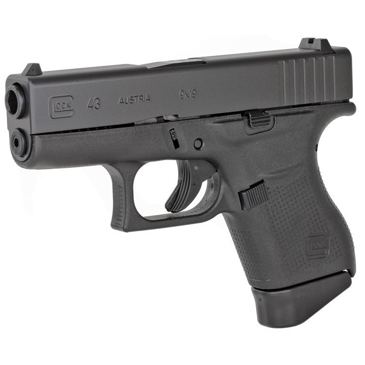 Glock 43 9mm G43 3.41" Barrel 6 rd. 2 mags UI4350201 CCW NEW IN BOX NIB-img-0