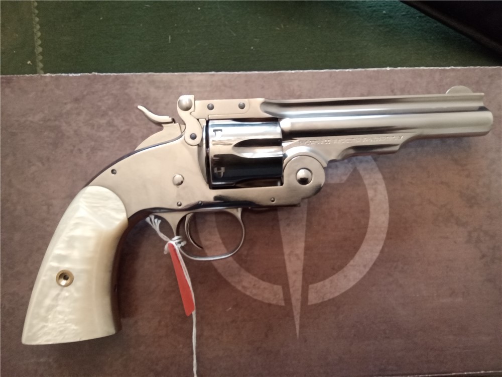 Schofield 45 LC  Revolver /Nickel /w/pearl grips& box-img-2