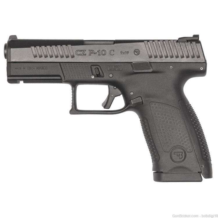 CZ P10 Compact All Black 9mm 2-15rd Mags 4in 91531 NO CC FEES-img-0
