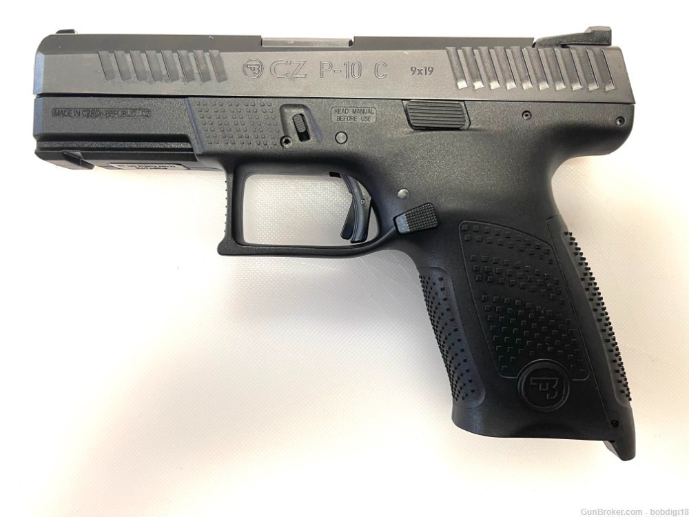 CZ P10 Compact All Black 9mm 2-15rd Mags 4in 91531 NO CC FEES-img-3