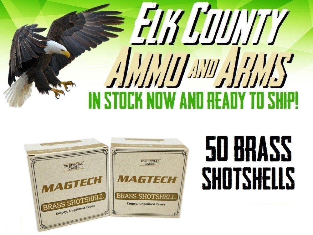 50 Magtech Brass Shotgun Shotshell Hull Casings for Black Powder 16 Gauge-img-0