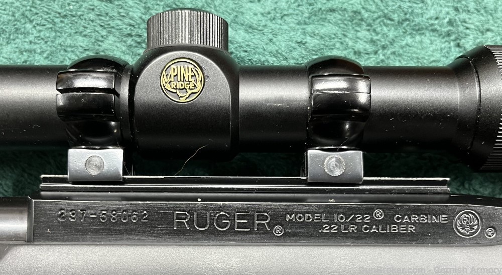 1993 Ruger 10/22 Carbine with scope, Hogue stock p/n 01103 1103-img-31