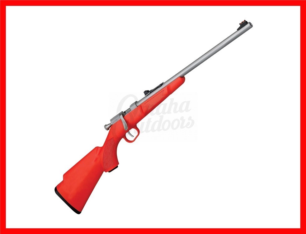 Henry Mini Bolt Youth Orange Rifle 22LR Stainless 16.25" H005S-img-0