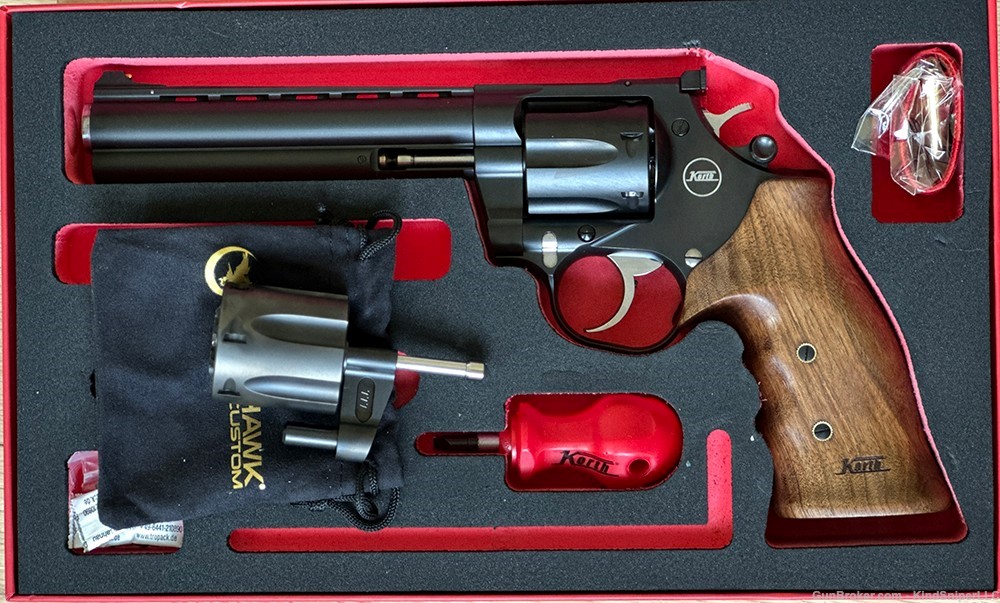 Nighthawk Custom Korth Mongoose 357 Mag Revolver (6") w. Addl. 9mm Cylinder-img-0