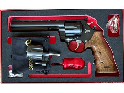 Nighthawk Custom Korth Mongoose 357 Mag Revolver (6") w. Addl. 9mm Cylinder