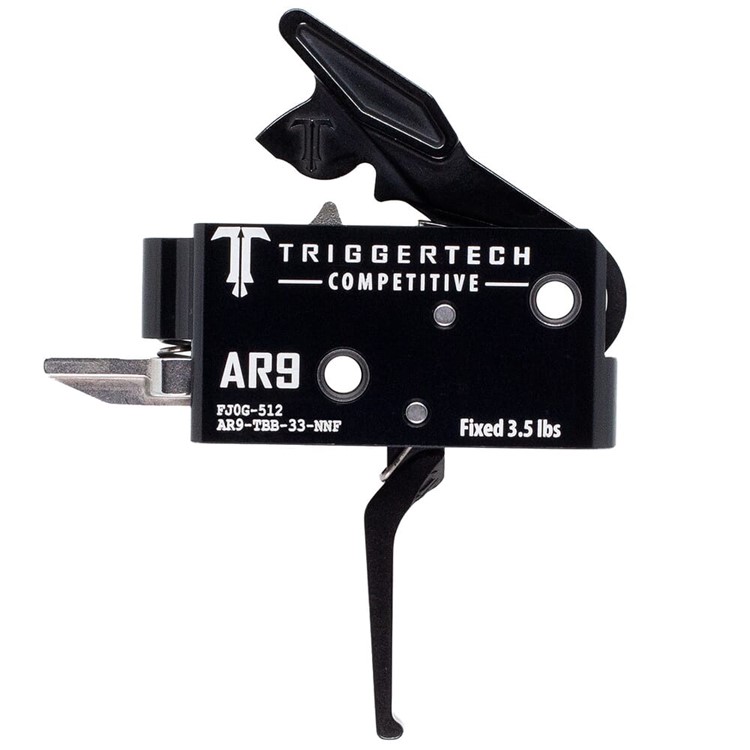 TriggerTech AR-9 Two Stage Competitive Flat Black 3.5 lbs Trigger-img-0